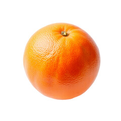 Grapefruit, fresh ripe fruit isolated on transparent background, close-up shot