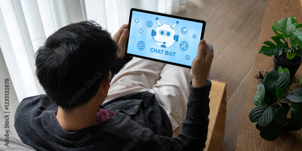 Poster chatbot software application for modish online business that automatically reply to customer questio