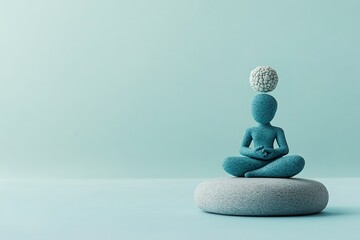 Stress management and mental wellness banner with copyspace for design and messaging, Techniques for managing stress effectively to promote a healthy mind and body