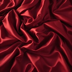 Obraz premium Tela satinada arrugada con pliegues y sombras espectaculares, creando una textura sensual y lujosa