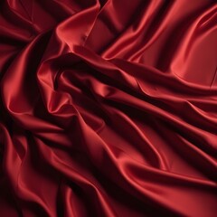 Obraz premium Tela satinada arrugada con pliegues y sombras espectaculares, creando una textura sensual y lujosa