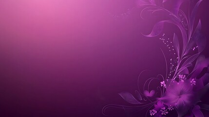 Purple Floral Design Abstract Background Image