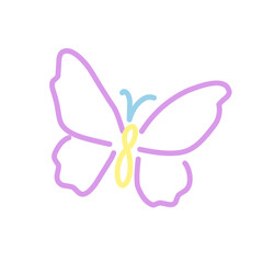 Colorful funny children doodle