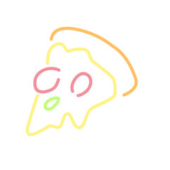 Colorful funny children doodle