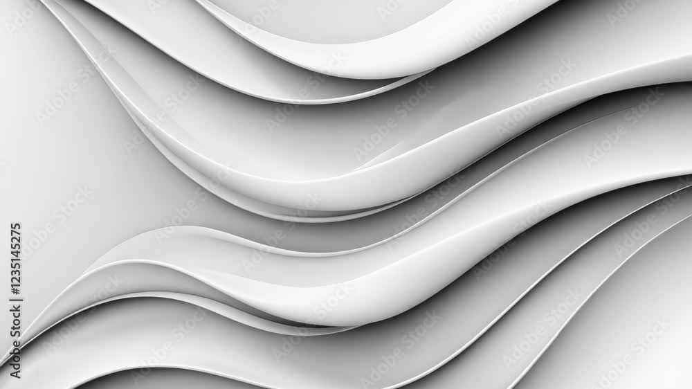 Poster abstract liquid metal effect in silver tones creating a futuristic metallic texture with fluid shape