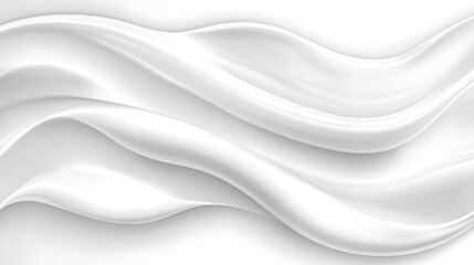 Fototapeta premium Abstract White Wave Swirls Design Background