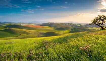 Obraz premium Grasslands are home to diverse wildlife. 