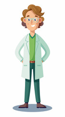 Biologist smiling confidently in a lab coat