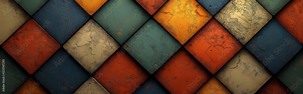 Poster horizontal abstract background with a simple geometric pattern for design, web themes, and headers