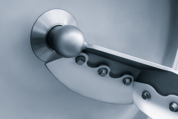 Industrial open mixer machine in food industry. Industrial concept background