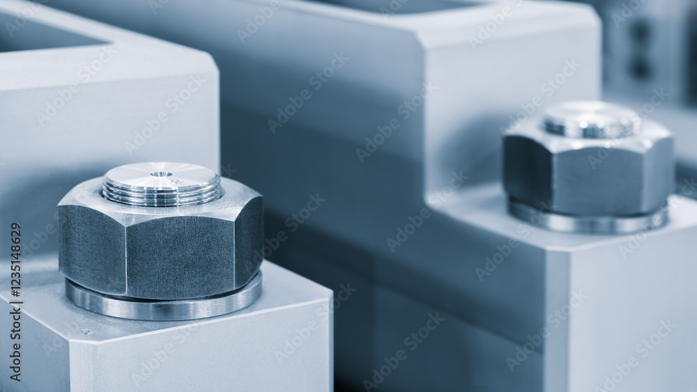 Aufkleber two bolts are shown in close up, one of which is missing its head. the other bolt is missing its hea