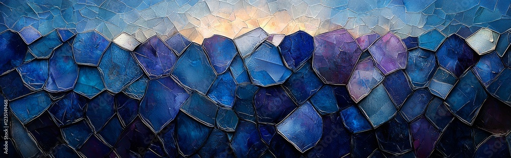Poster an elegant abstract pattern with a gradient, ideal for use as a panoramic background in design proje