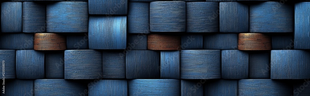 Poster a dark blue abstract pattern serving as a panoramic background for design, web themes, and headers