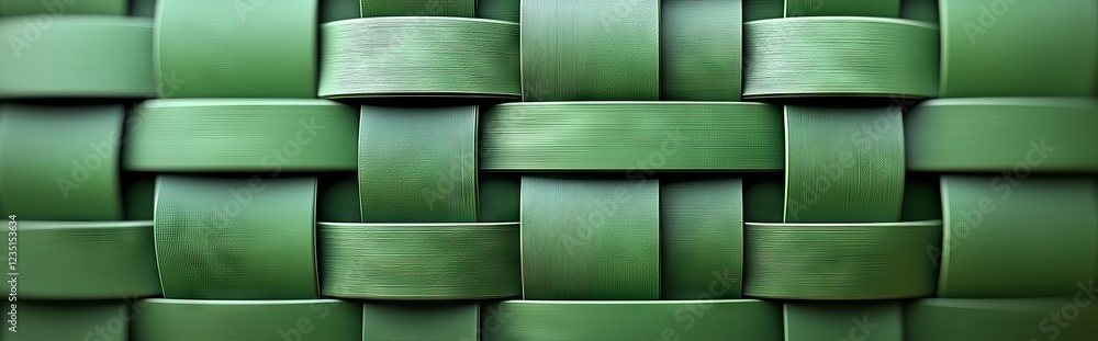 Aufkleber green geometric pattern featuring rhombuses on a panoramic abstract background suitable for design, 