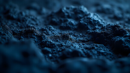 Dark Blue Textured Surface Close Up Abstract Background Image: Deep Hues and Rough Texture