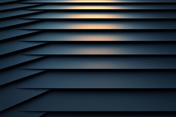 Obraz premium Abstract silver background featuring horizontal lines, illuminated with gentle light
