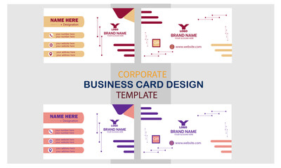 Creative design template business card 