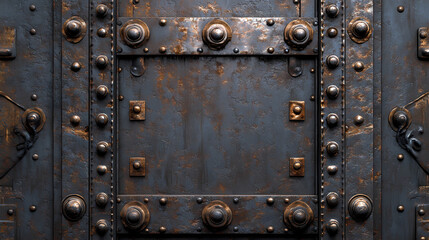 Fototapeta premium Steel metal grunge texture rusty fancy background, dark gray black wallpaper, fantasy backdrop. Dark Fantasy. Illustration