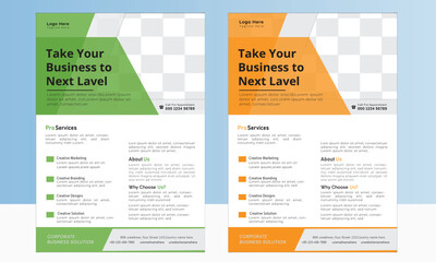 Flyer design for business or promote simple and creative flyer design template layout