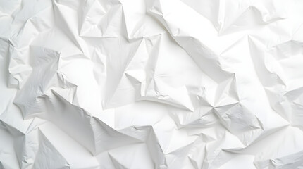 Obraz premium White Crumpled Paper Texture Background Abstract Design High Resolution Stock Photo