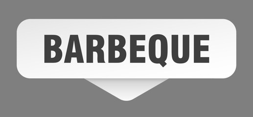 barbeque sticker. barbeque sign isolated on gray background
