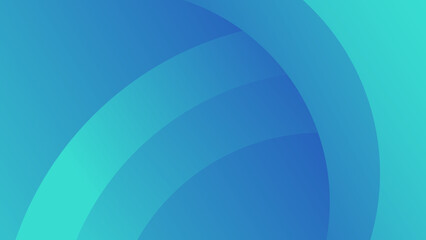 Abstract blue and cyan gradient shape layers background design