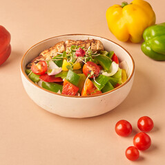 fresh vegetable salad for restaurant menu