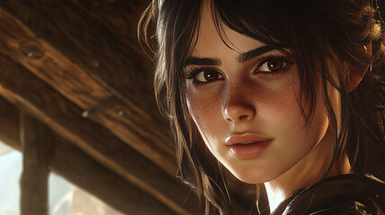 Beautiful cowboy girl