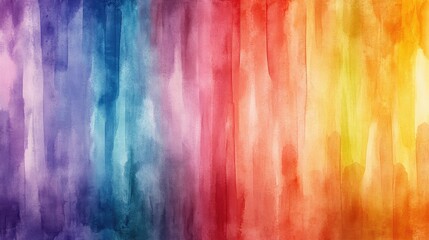 Watercolor Stripes Blend Seamlessly Across the Spectrum - Creating a Vibrant and Artistic Backdrop for Creative Projects