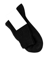 Pair of socks with label