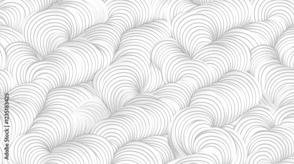 Poster abstract white waves background pattern with curvy lines design