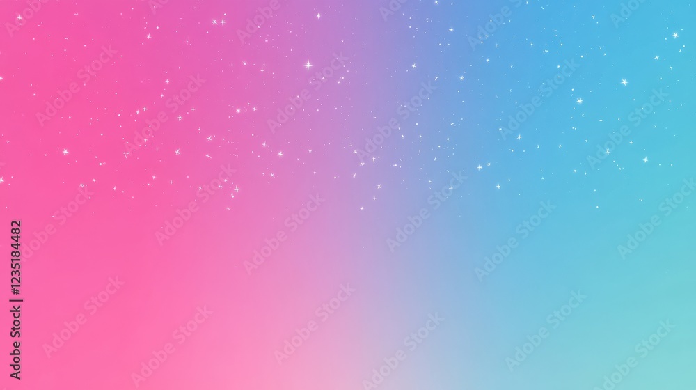 Poster abstract gradient background with stars and cosmic elements