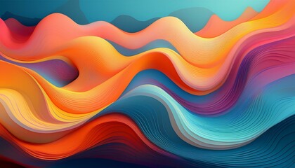 flowing summary shapes in colorful minimalist layout for hd backgrounds
