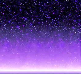 Fototapeta premium Lights blue and red high speed effect motion blur night.Futuristic neon light line trails. bright sparkling background.Purple glowing wave swirl, impulse cable lines.Long time exposure.generative ai