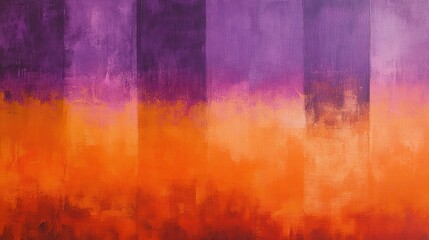 Fototapeta premium Vibrant Abstract Artwork with Striking Purple and Orange Tones