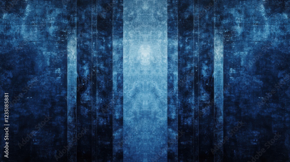 Poster abstract blue texture background with vertical stripes and patterns