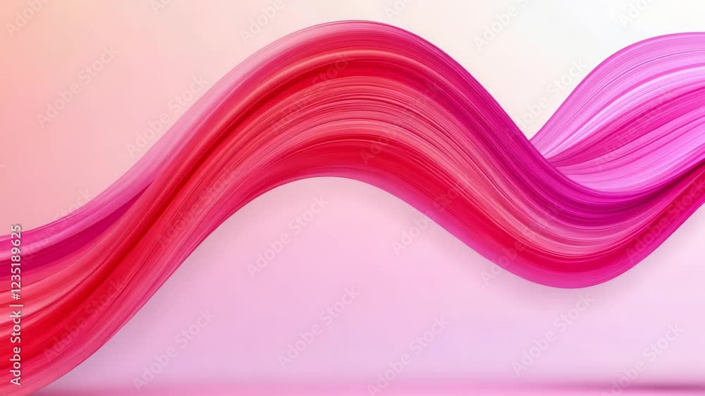 Poster elegant pink fluid wave illustration with gradient flowing lines and artistic design perfect for mod