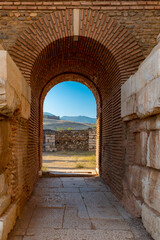 Sardis was the capital of the flourishing Lydian kingdom of the 7th century bce and was the first city where gold and silver coins were minted. From about 560 to about 546 Sardes Ancient City