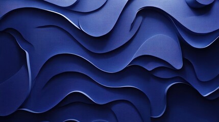 Obraz premium Abstract Wave Patterns in Deep Blue Textures for Artistic Design