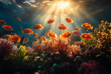 Obraz premium Fishes in Ocean