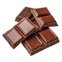 Pieces of chocolate bar 