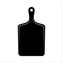 Set of Kitchen Cutting Boards Silhouette in various poses isolated on white background