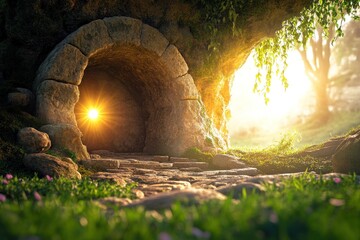 Fototapeta premium Enlightenment: A Pathway to Hope