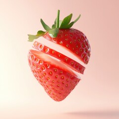 Strawberry with bite taken out