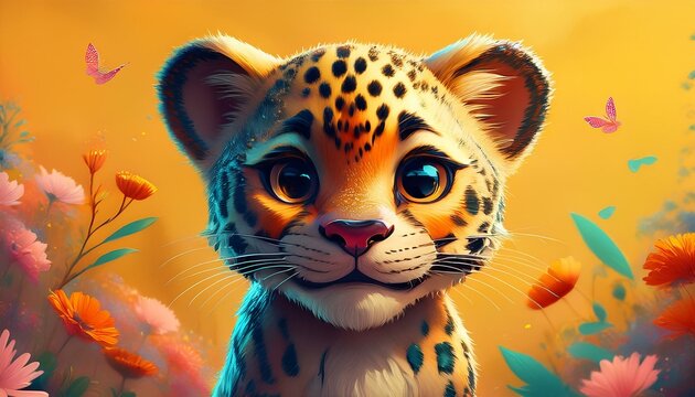 Abstrakter Leopard
