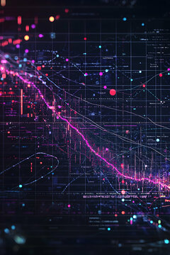 Sharp scatter plot displaying a clear market correlation