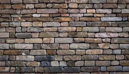 Fototapeta premium herbal gray gray brown stone brick wall texture history banner panoramic panorama