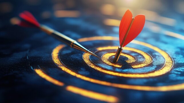 Customer-centric concept with a business focusing on putting the customer at the center of decisions