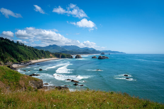 Ecola Point view of Cannon Beach Oregon