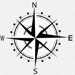 Compass Rose Basic Logo. Set compass icon vector. © CINEMA